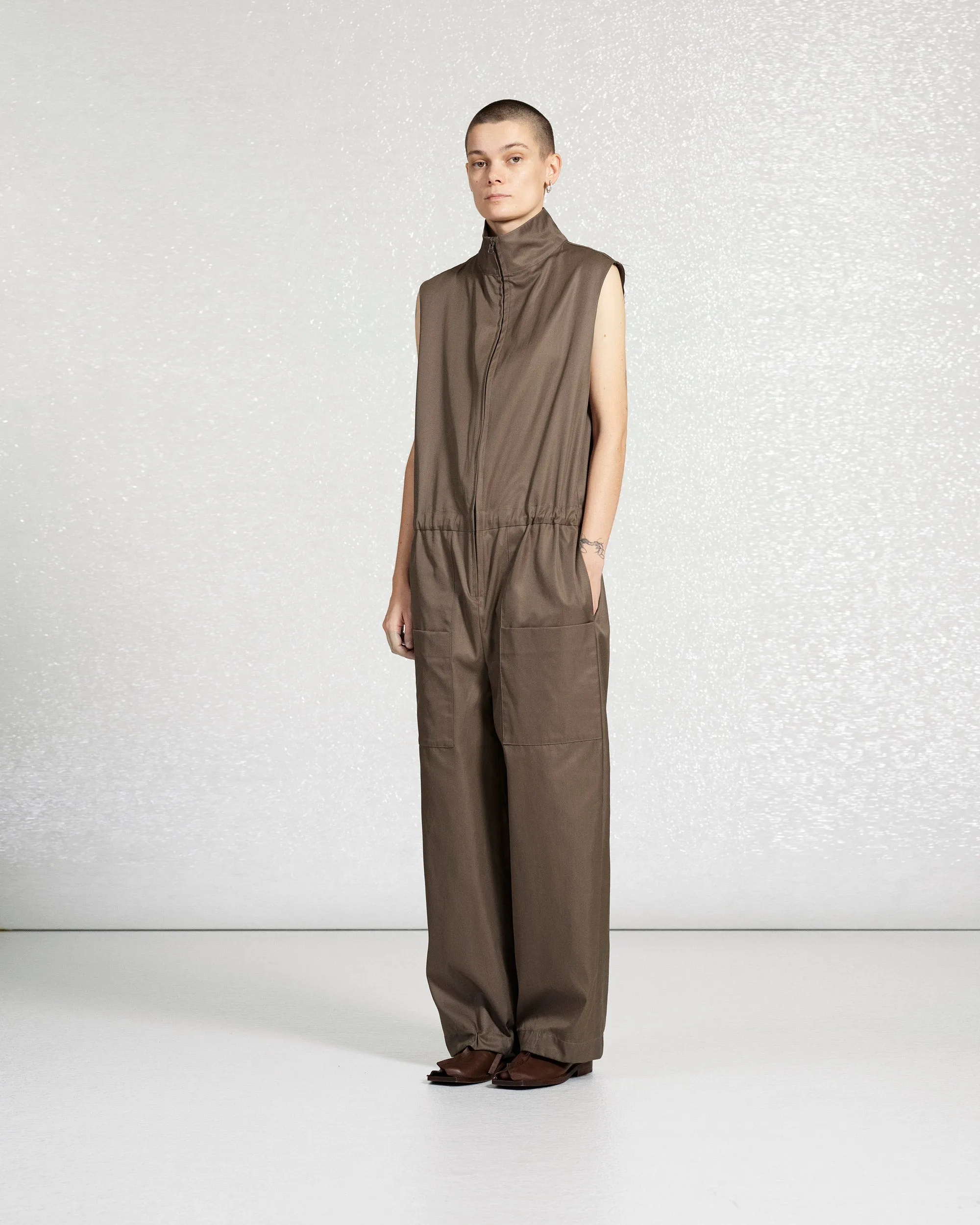 S18 NO.336 GABARDINE ZIPPER OVERALL sold by Gabriela Coll Garments product image thumbnail 3