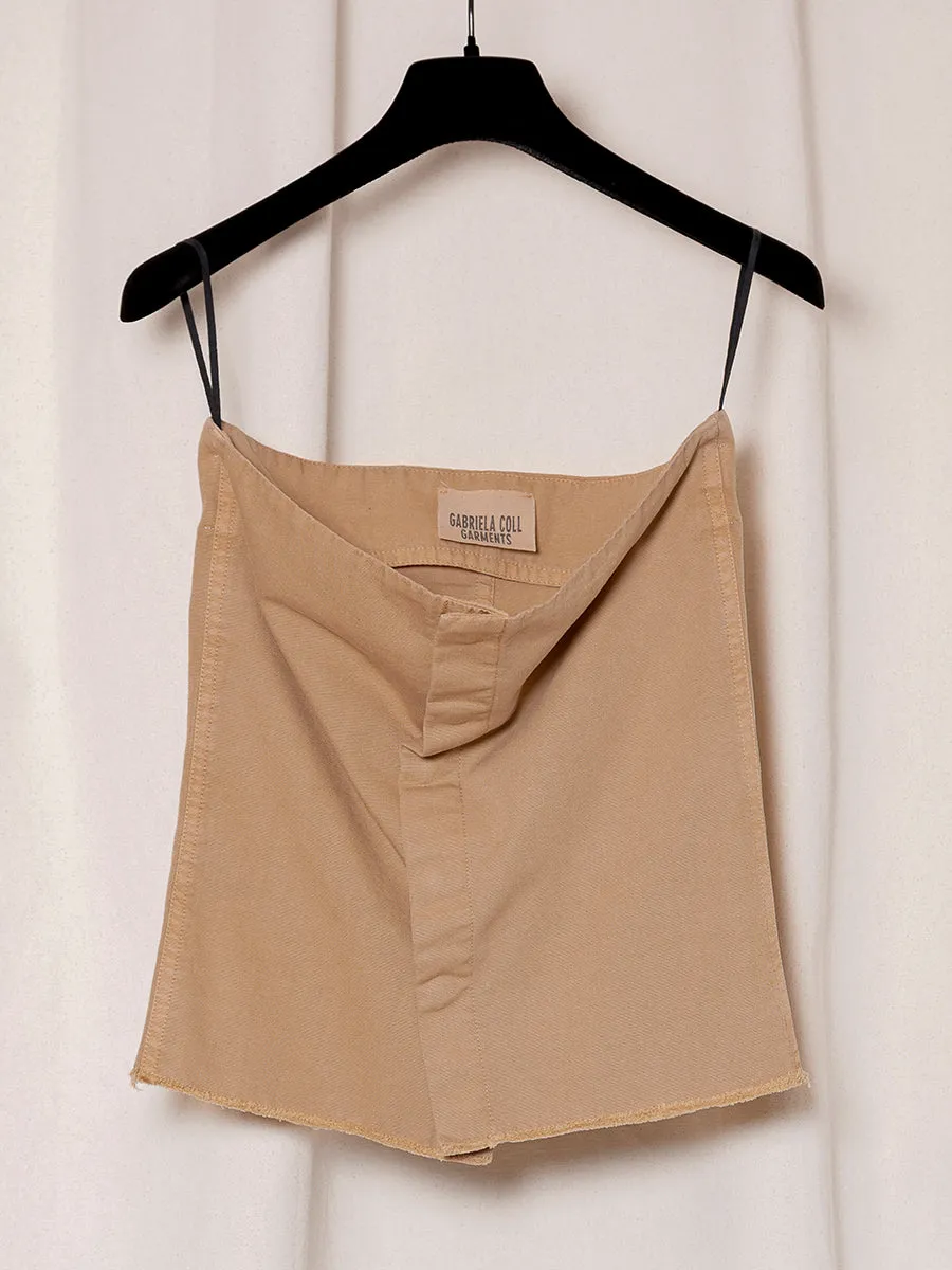 S18 NO.225 THIN CANVAS SNAP TOP sold by Gabriela Coll Garments
