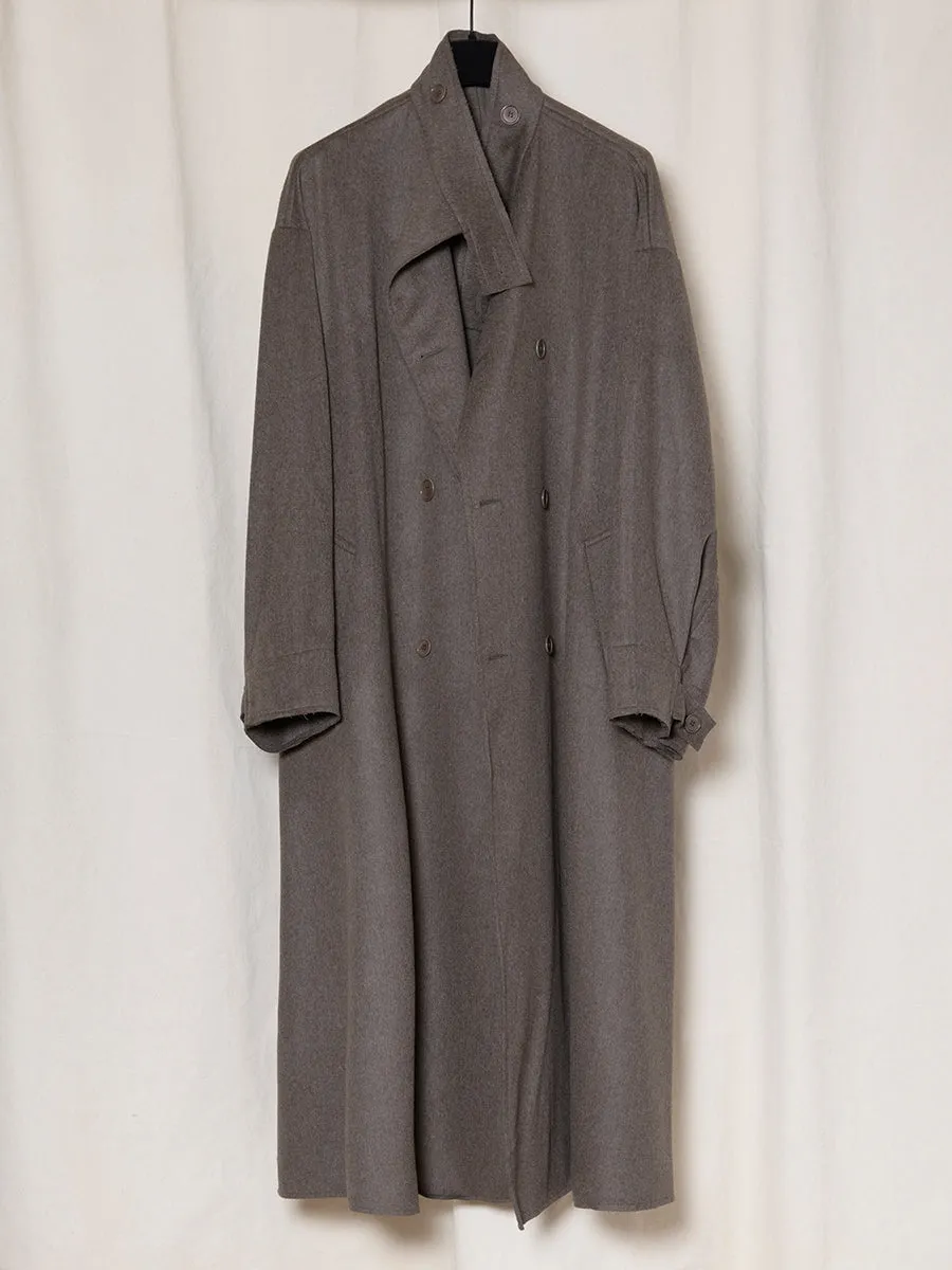 S19 NO.65 DUST HEAVY WOOL OVERSIZED COAT sold by Gabriela Coll Garments