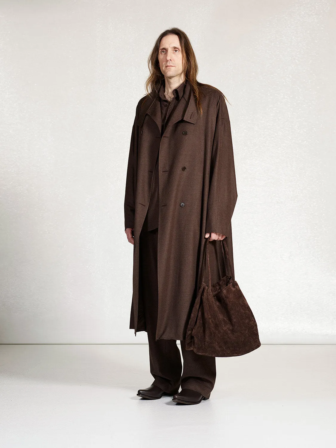 S19 NO.65 DUST HEAVY WOOL OVERSIZED COAT sold by Gabriela Coll Garments product image thumbnail 4