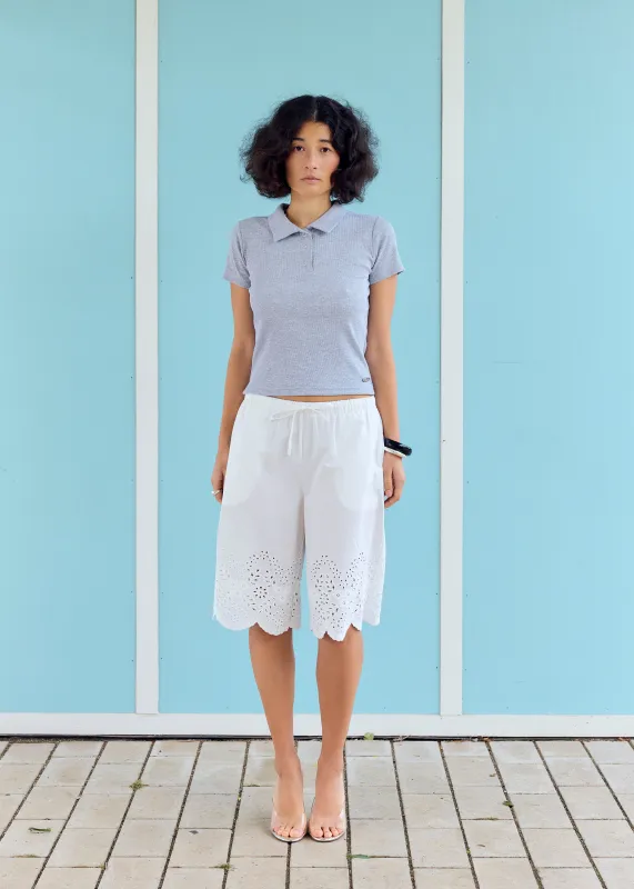 NikoRS Polo Tee Light Grey melange made by RÉSUMÉ