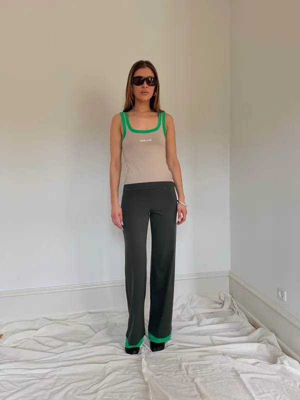 AsherRS Pant Multi Green made by RÉSUMÉ