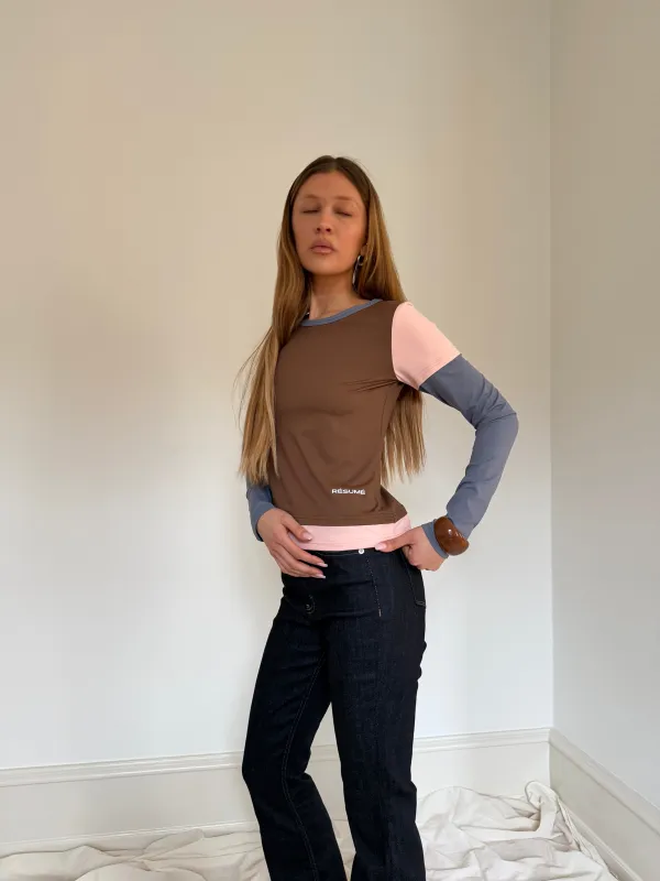 AmariRS Blouse Multi Brown made by RÉSUMÉ