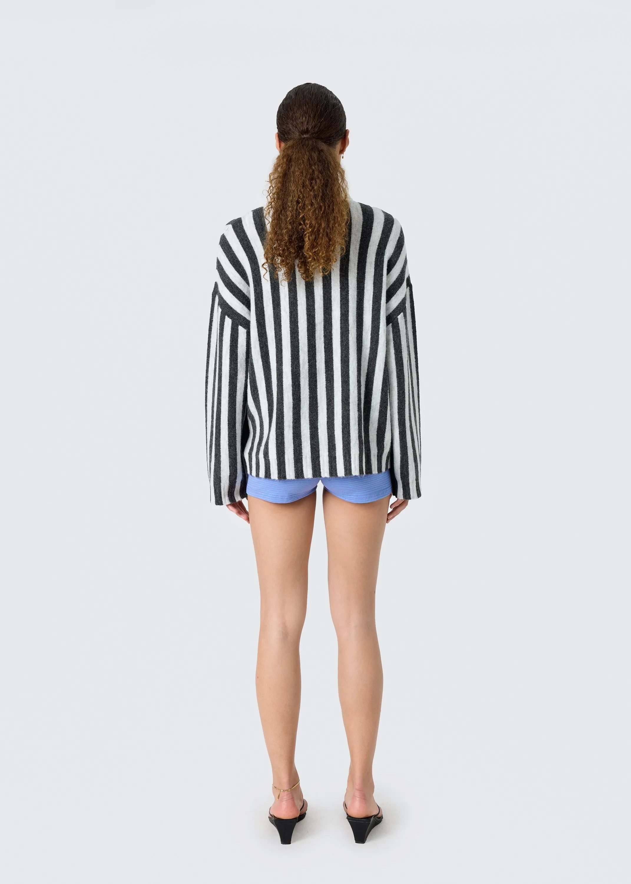 MilleRS Polo Knit Grey Stripe sold by RÉSUMÉ product image thumbnail 2