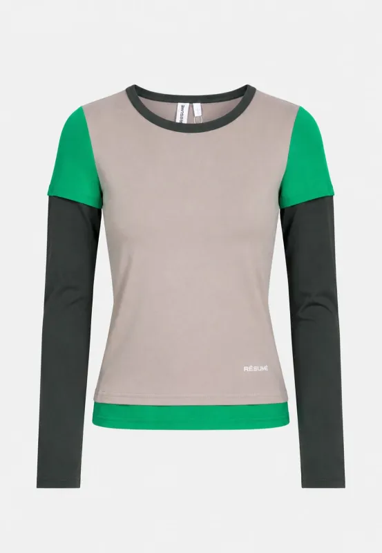 AmariRS Blouse Multi Green made by RÉSUMÉ
