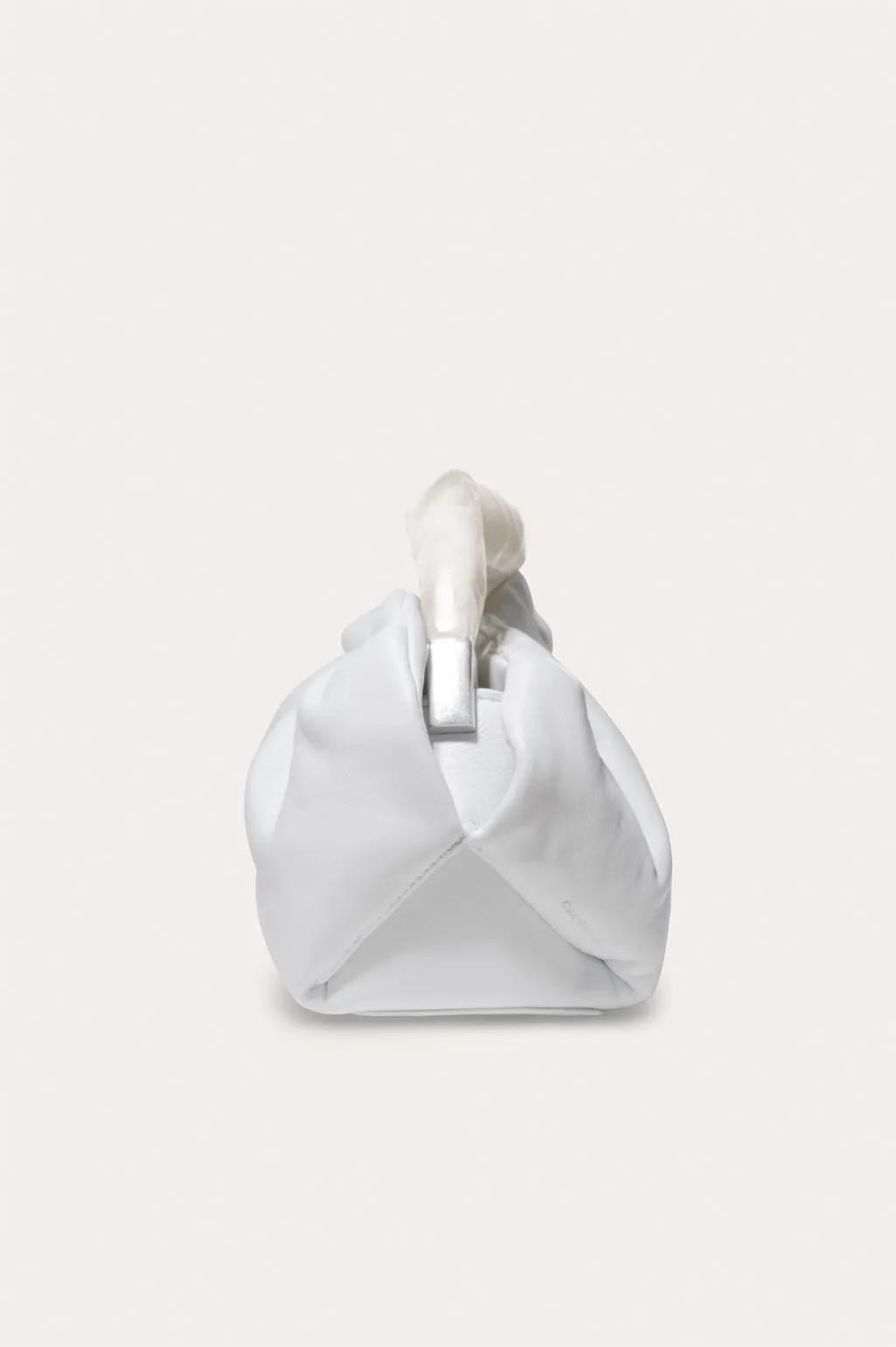 The Lunchbox - Pearlescent White Resin and White Leather Clutch Bag sold by Completed Works product image thumbnail 4