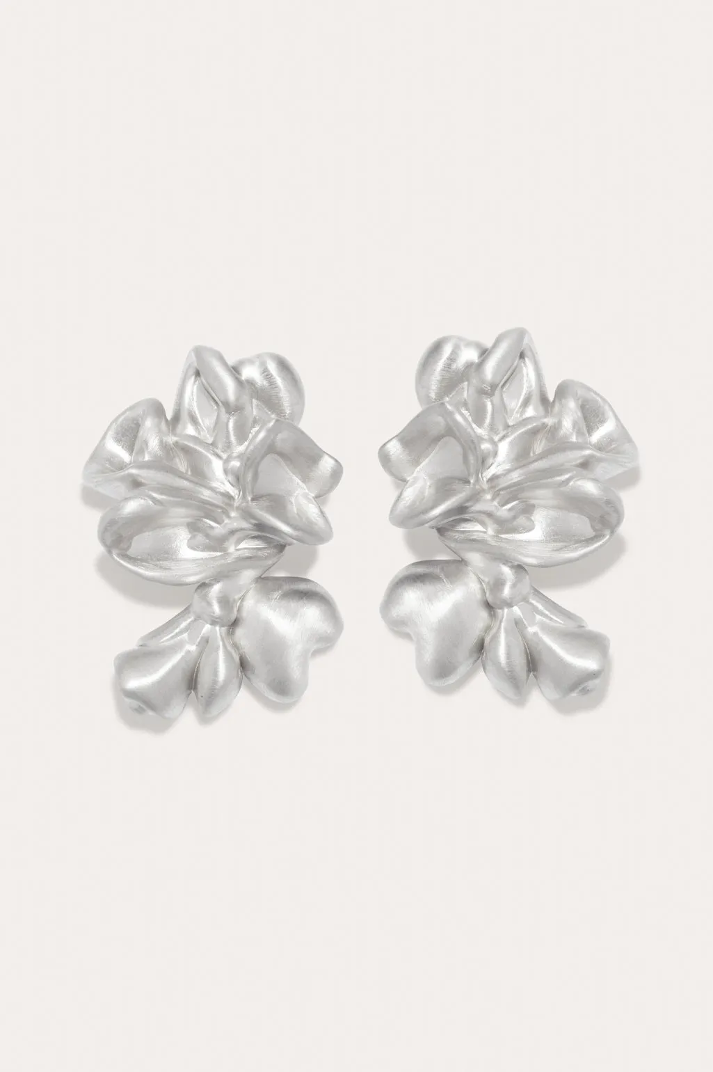 Oversized Splotch - Recycled Silver Earrings sold by Completed Works
