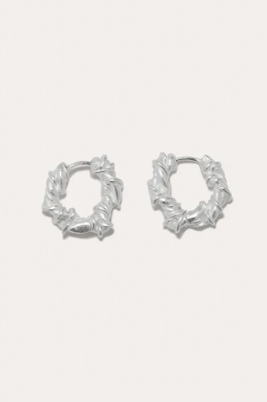 The Fates Were Interwoven - Silver Plated Earrings made by Completed Works