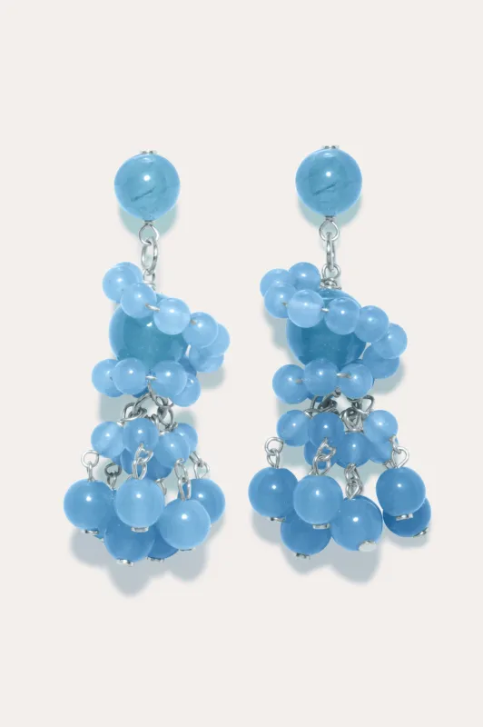 The Aftertaste of a Dream - Blue Quartz and Recycled Silver Earrings made by Completed Works