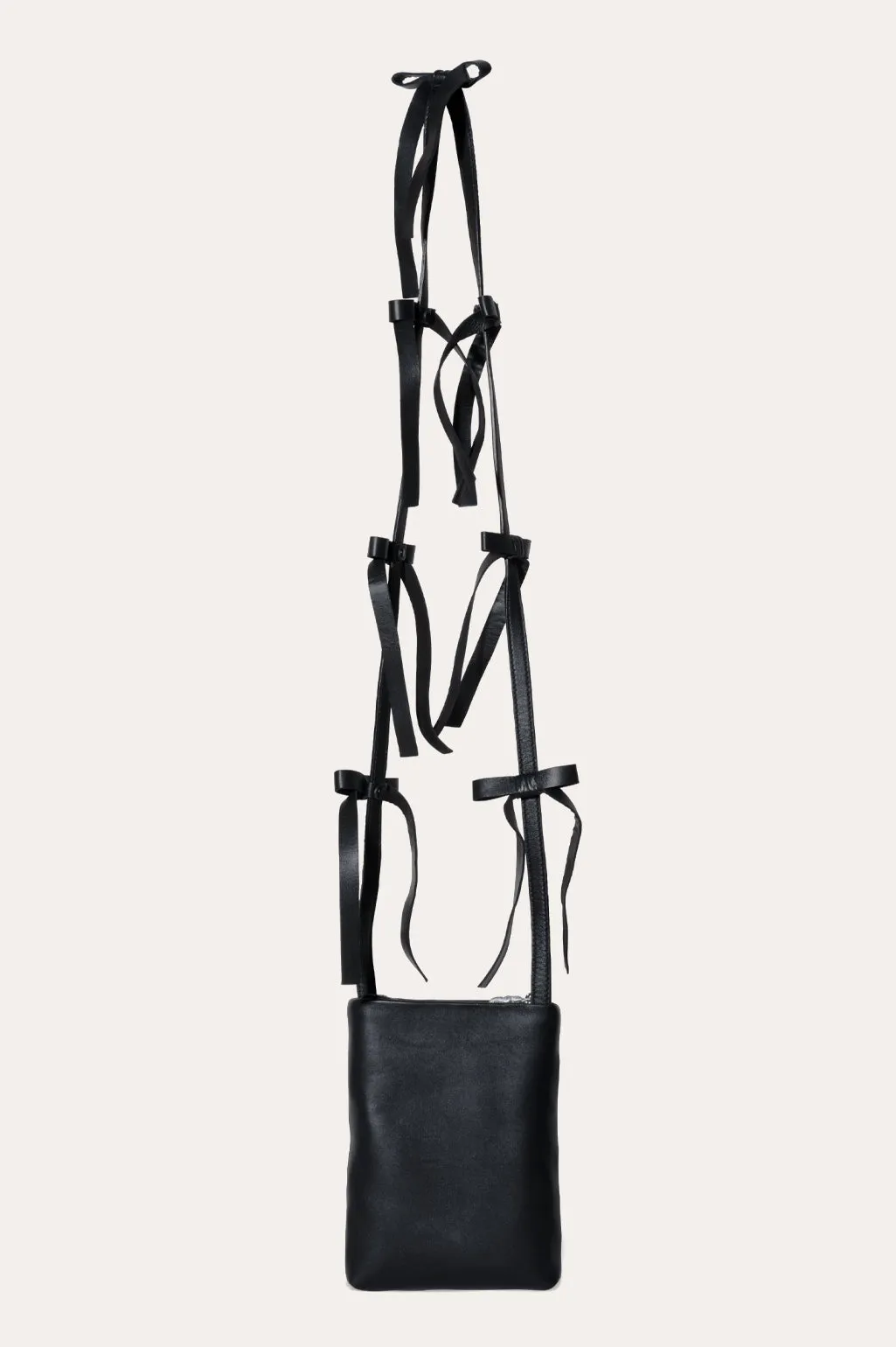 The Bows - Black Crossbody Shoulder Bag w/Bows sold by Completed Works product image thumbnail 2