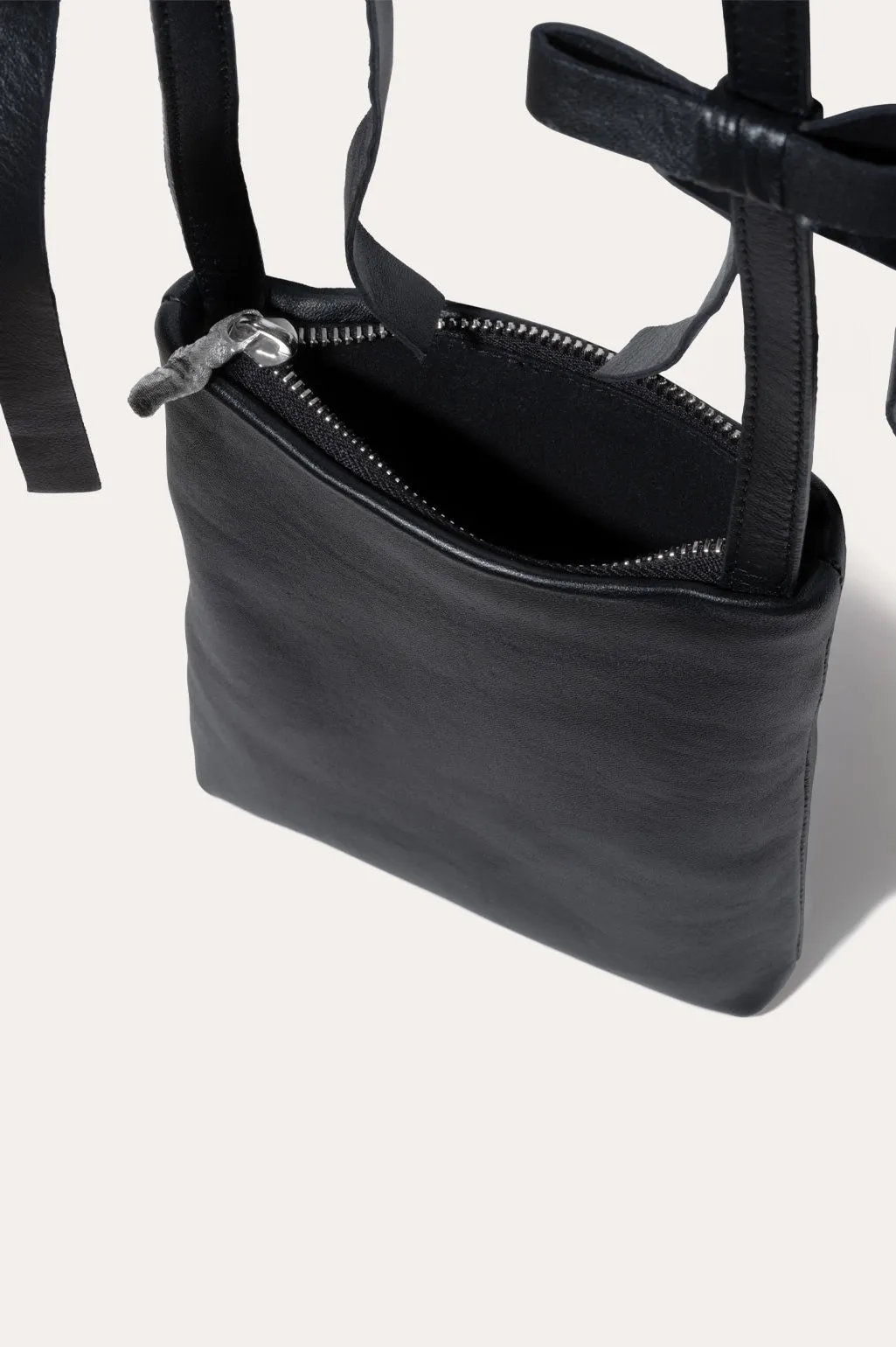 The Bows - Black Crossbody Shoulder Bag w/Bows sold by Completed Works product image thumbnail 3