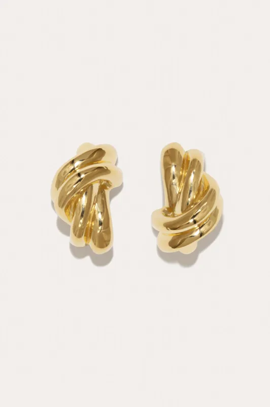 Kettle - Recycled Gold Vermeil Earrings made by Completed Works
