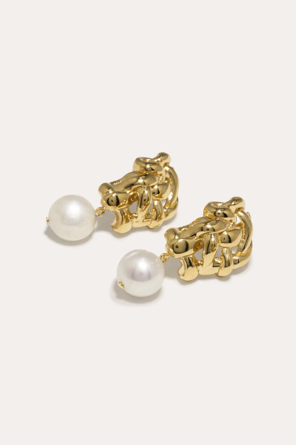 The Paths of Memory - Pearl and Recycled Gold Vermeil Earrings sold by Completed Works product image thumbnail 2