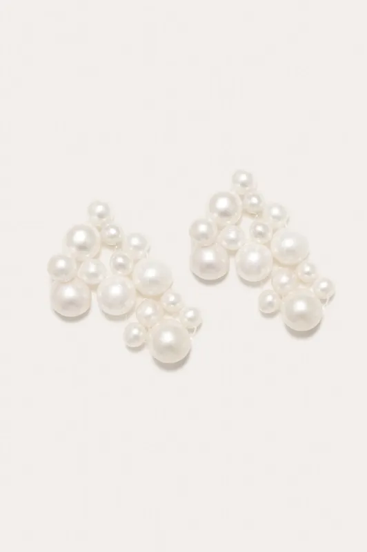What's the Big Idea? - Pearl and Gold Vermeil Earrings made by Completed Works