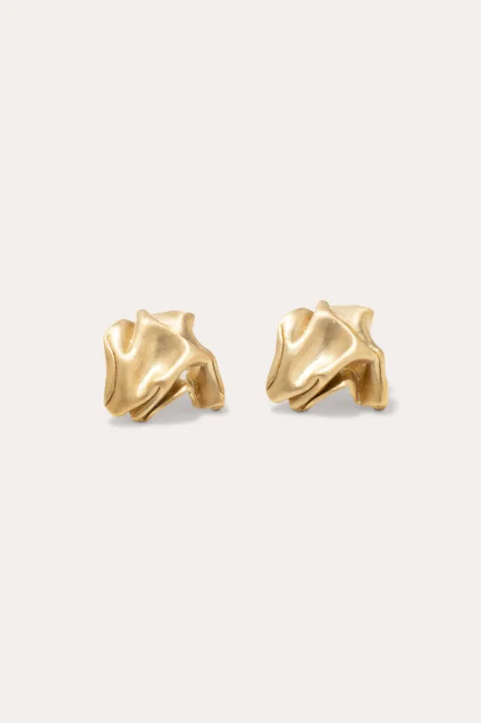 "Notsobig" Groundswell - Recycled Gold Vermeil Earrings made by Completed Works