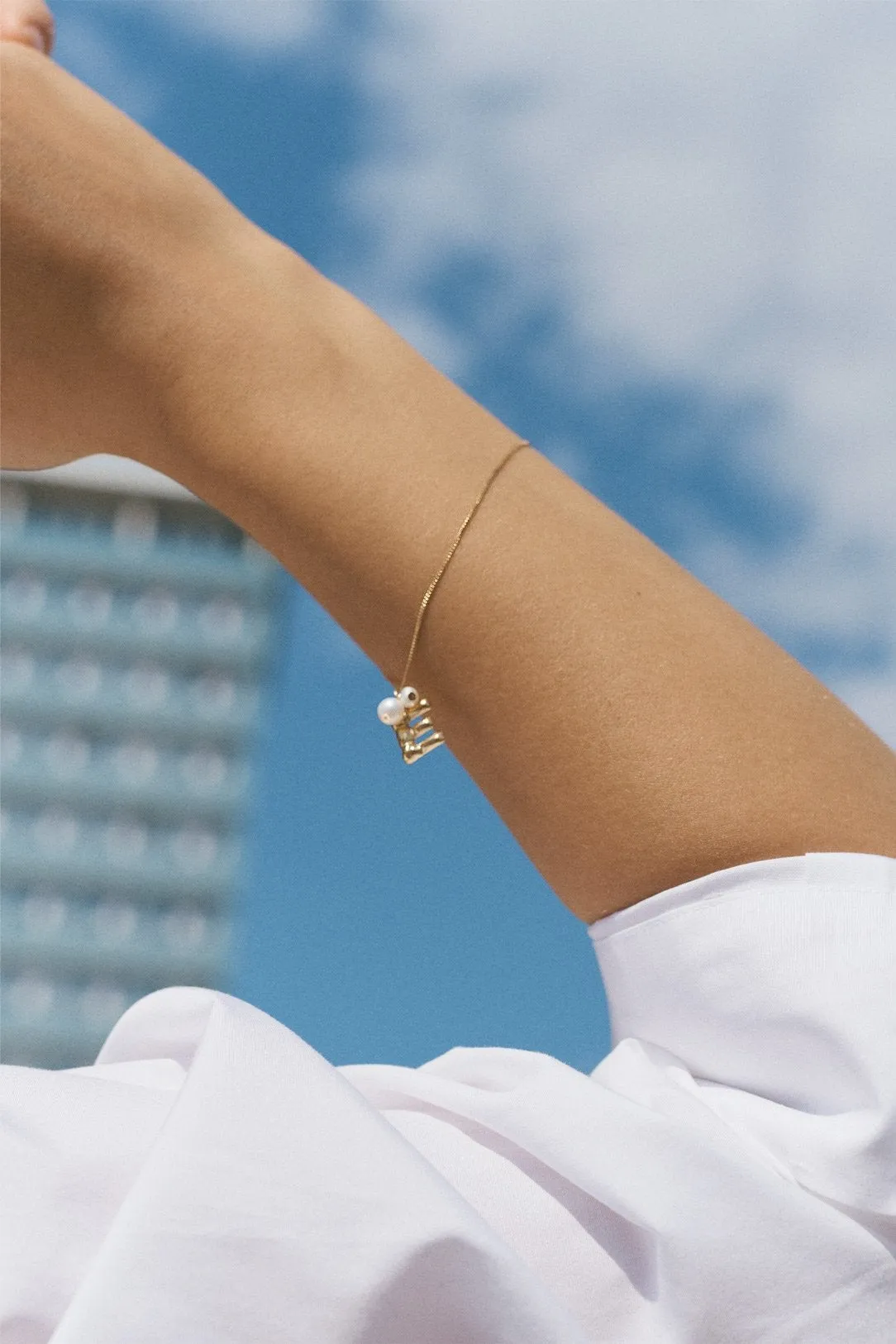 Classicworks™ D - Gold Vermeil and Pearl Bracelet sold by Completed Works product image thumbnail 4