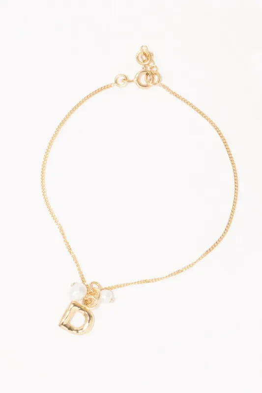 Classicworks™ D - Gold Vermeil and Pearl Bracelet made by Completed Works