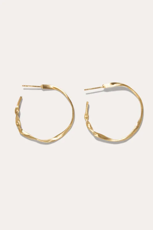 The Tenderest Thing - Recycled Gold Vermeil Earrings made by Completed Works