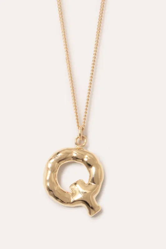 Classicworks™ Q - Gold Plated Necklace made by Completed Works
