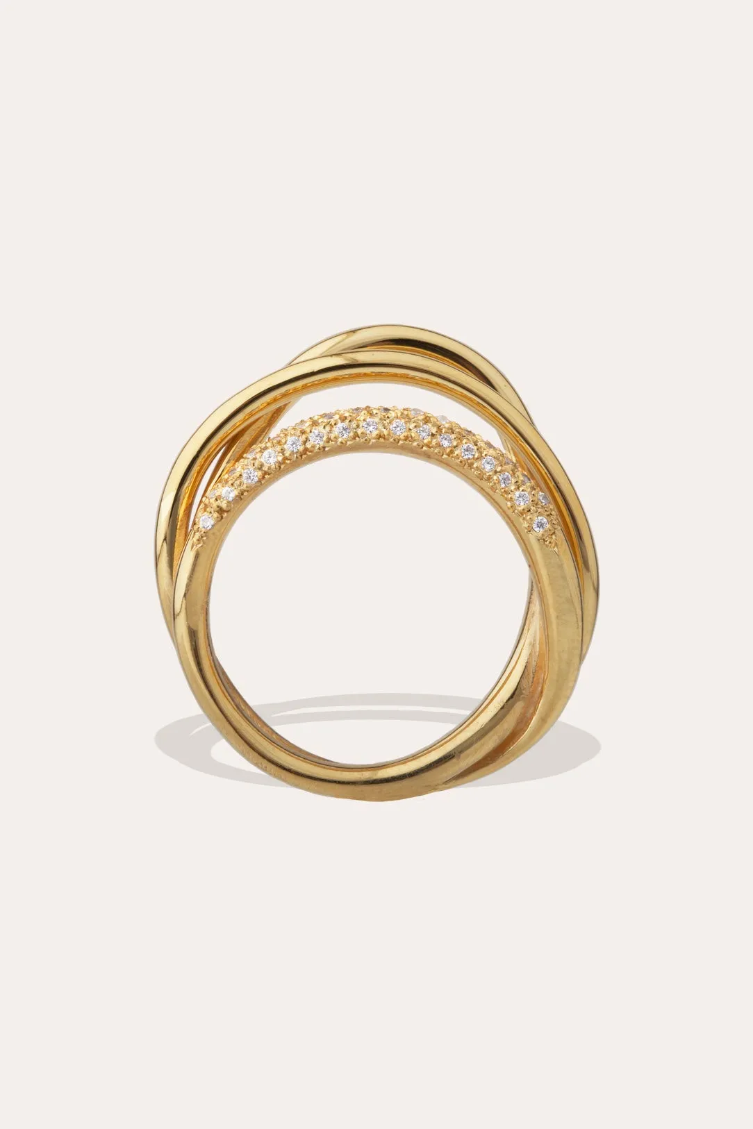 Surrounded Islands - 18ct Yellow Gold and Diamond Ring sold by Completed Works product image thumbnail 5