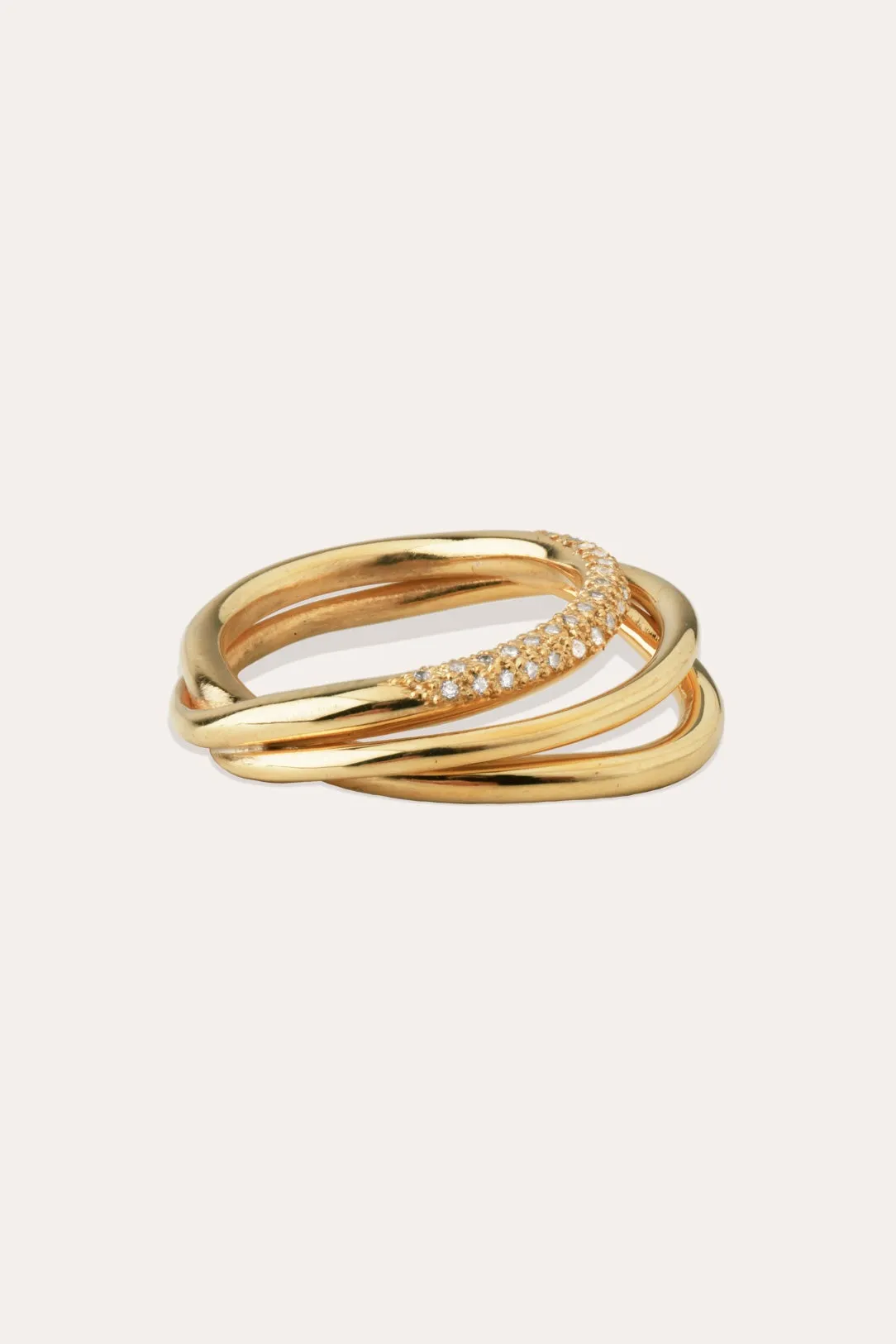 Surrounded Islands - 18ct Yellow Gold and Diamond Ring sold by Completed Works product image thumbnail 4
