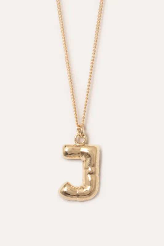 Classicworks™ J - Gold Plated Necklace made by Completed Works