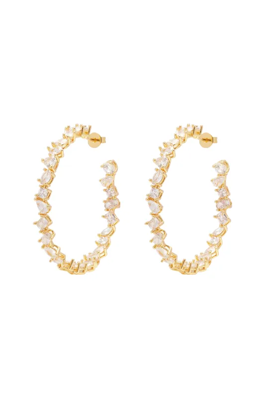 Irregular Tennis Hoops made by Crystal Haze