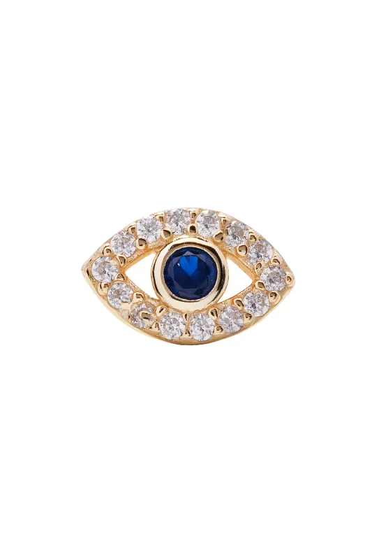 No Envy Evil Eye Stud made by Crystal Haze