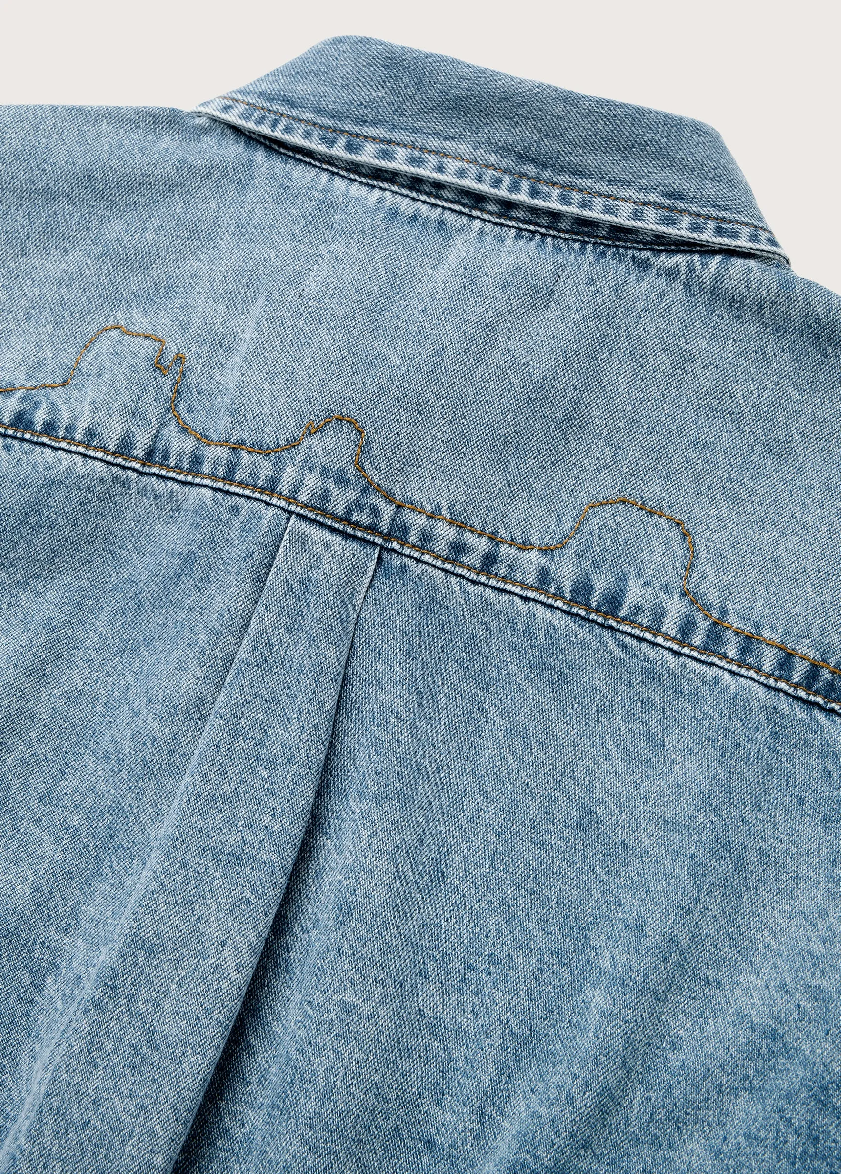 Denim Button Down Shirt | Indigo sold by One Of These Days product image thumbnail 4