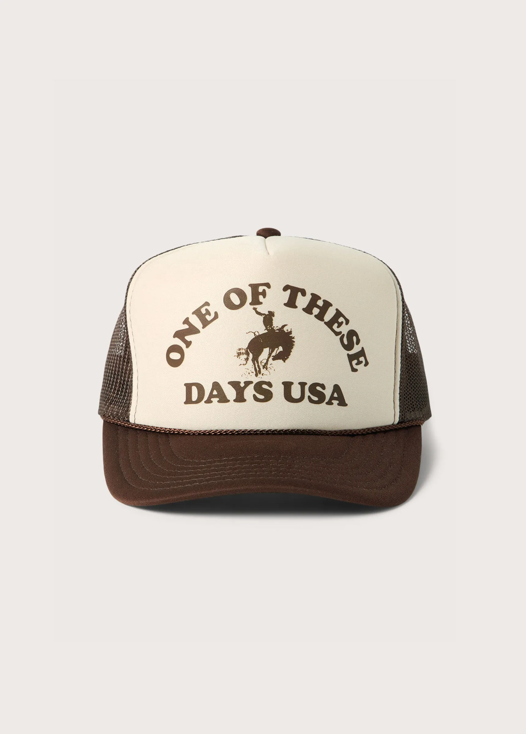 Days USA Foam Trucker Hat | Tan Brown sold by One Of These Days