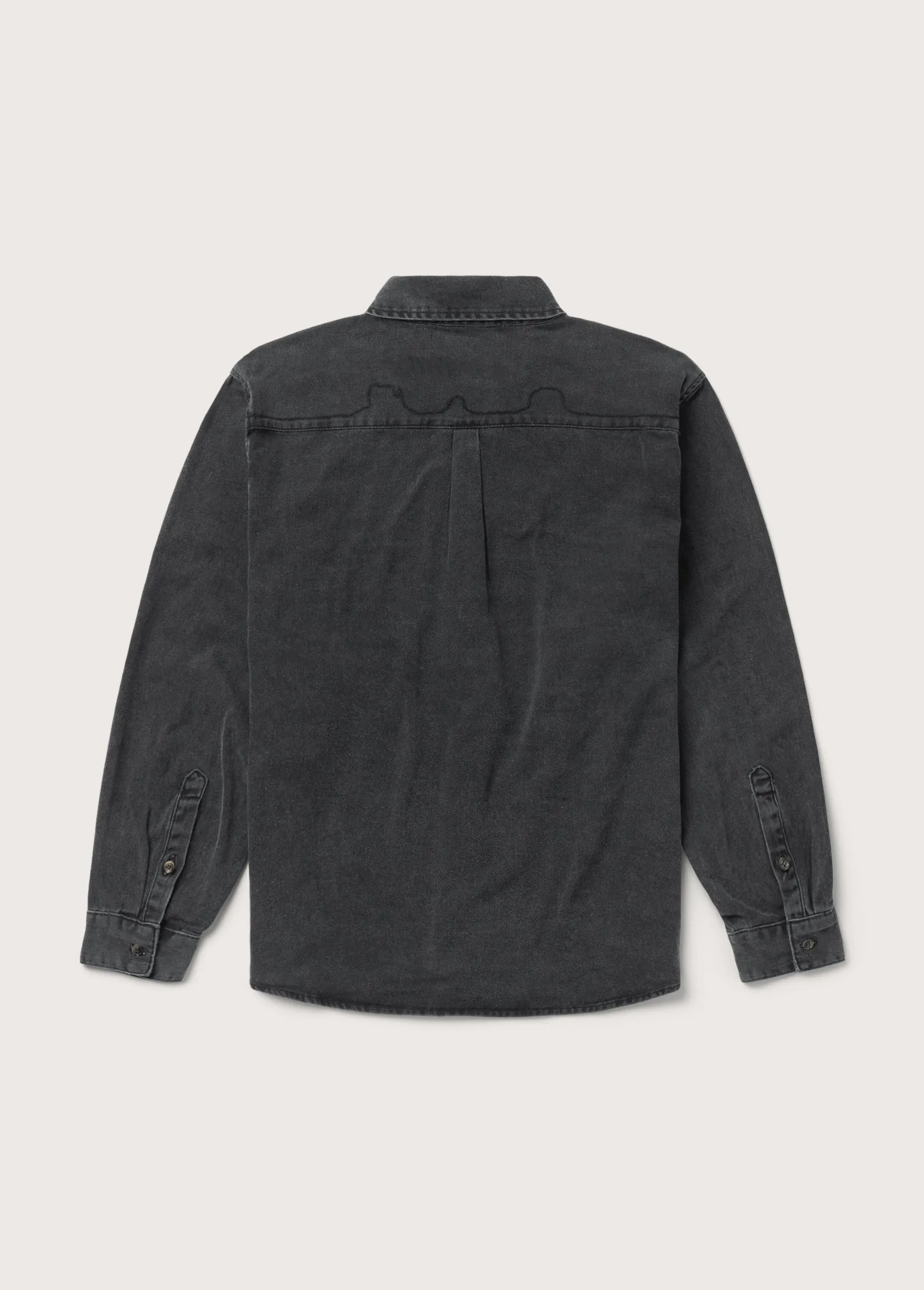 Denim Button Down Shirt | Washed Black sold by One Of These Days product image thumbnail 2