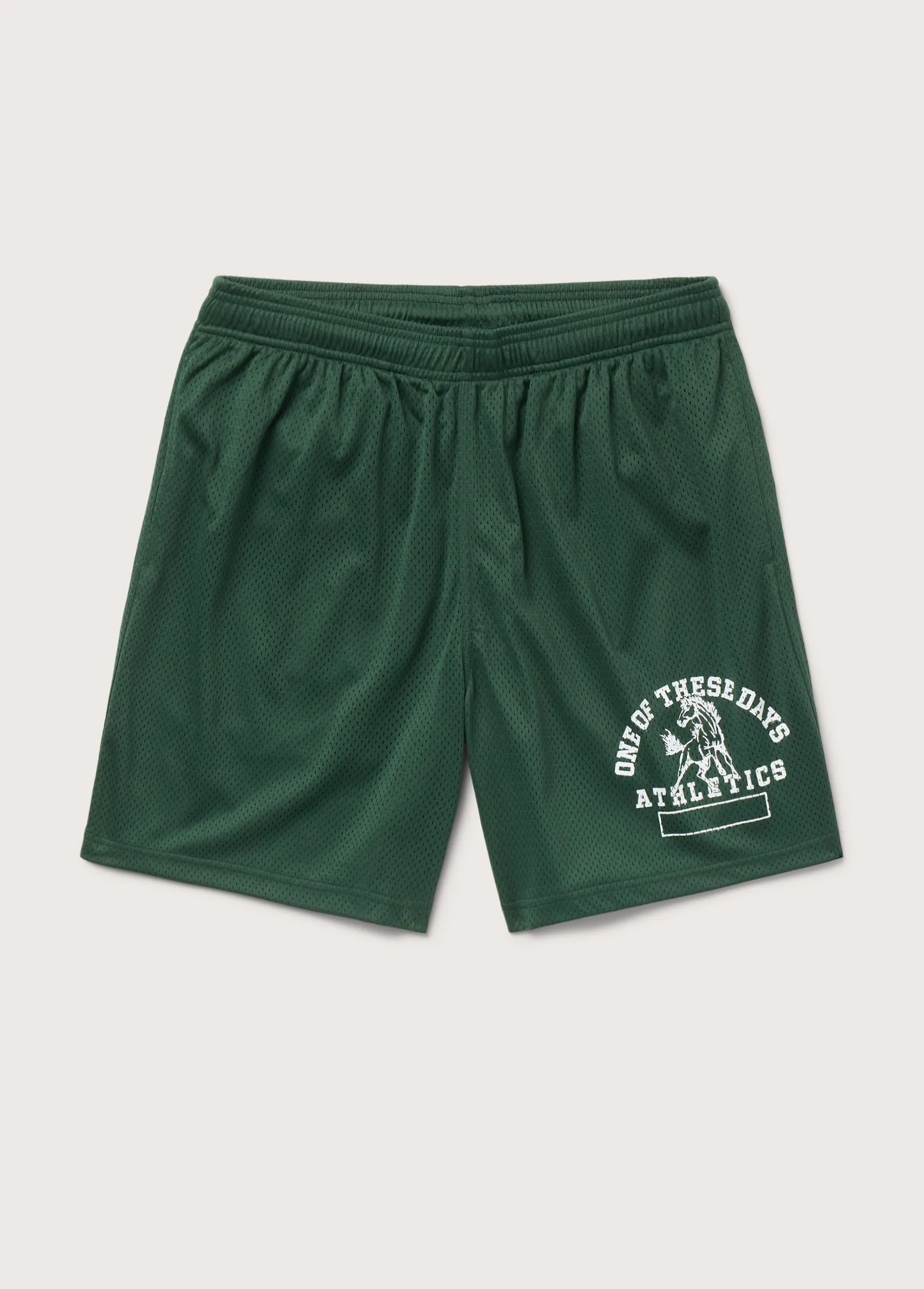 Mustang Athletics Mesh Shorts | Forest Green sold by One Of These Days