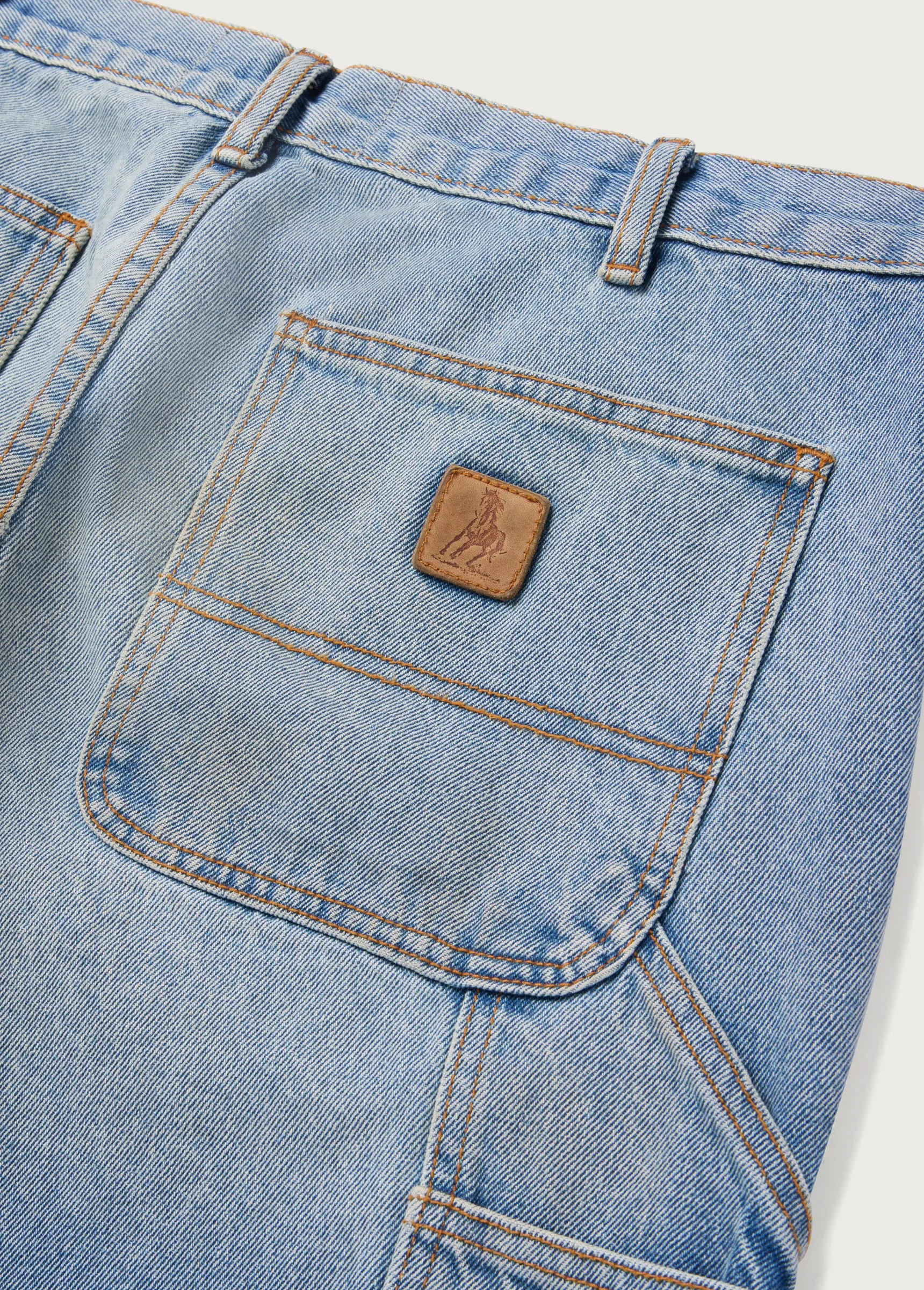 Denim Double Knee Pant | Washed Denim sold by One Of These Days product image thumbnail 4
