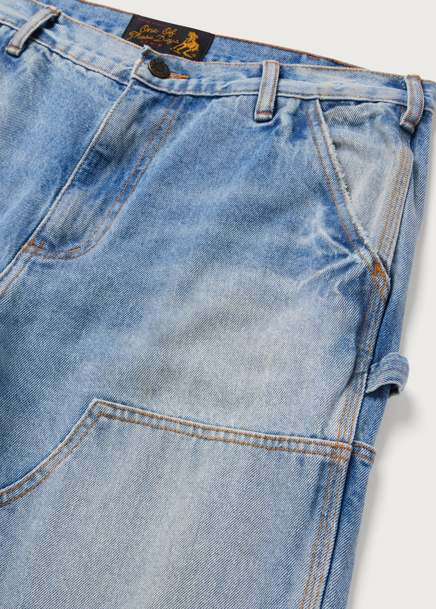 Denim Double Knee Pant | Washed Denim sold by One Of These Days product image thumbnail 3