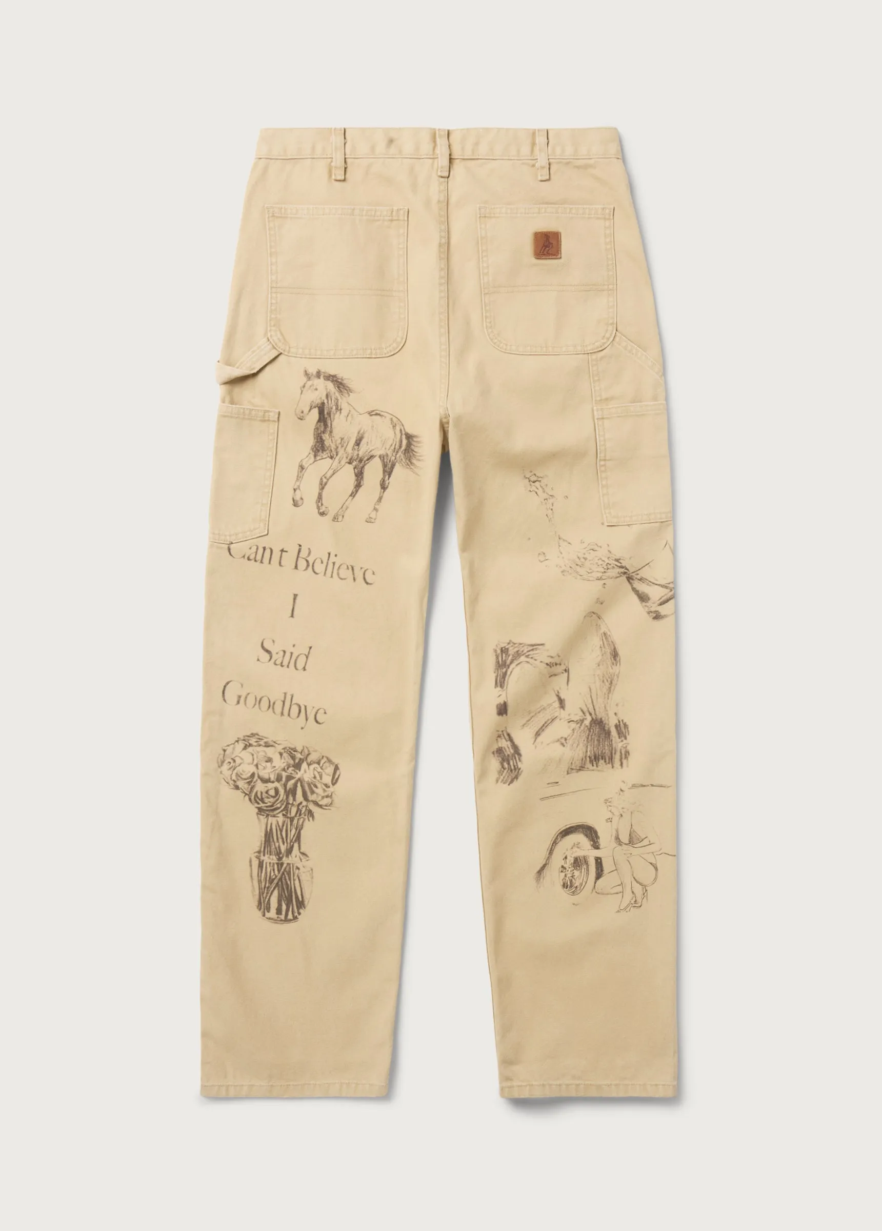 All Over Print Painters Pant | Tan sold by One Of These Days product image thumbnail 2