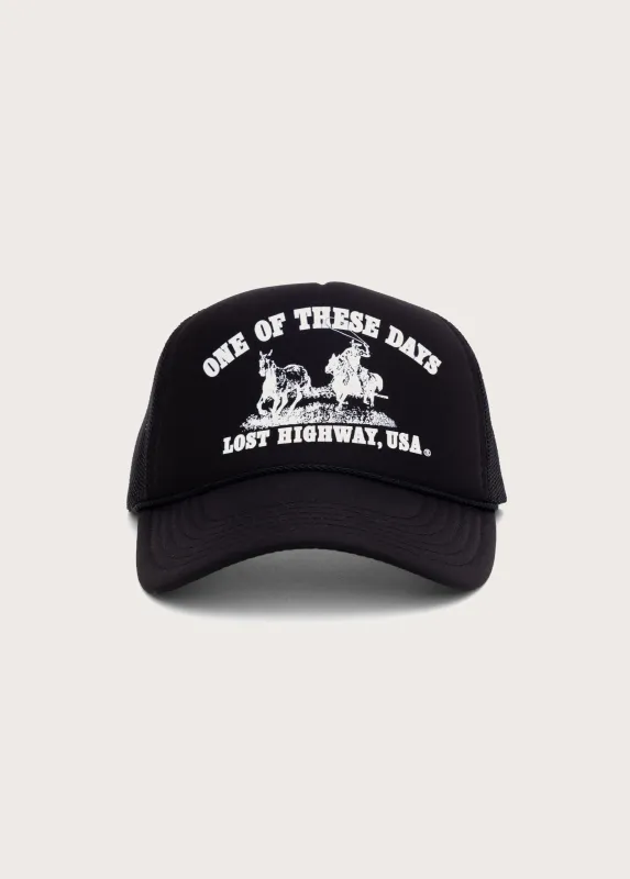 Lost Highway Foam Trucker Hat | Black made by One Of These Days