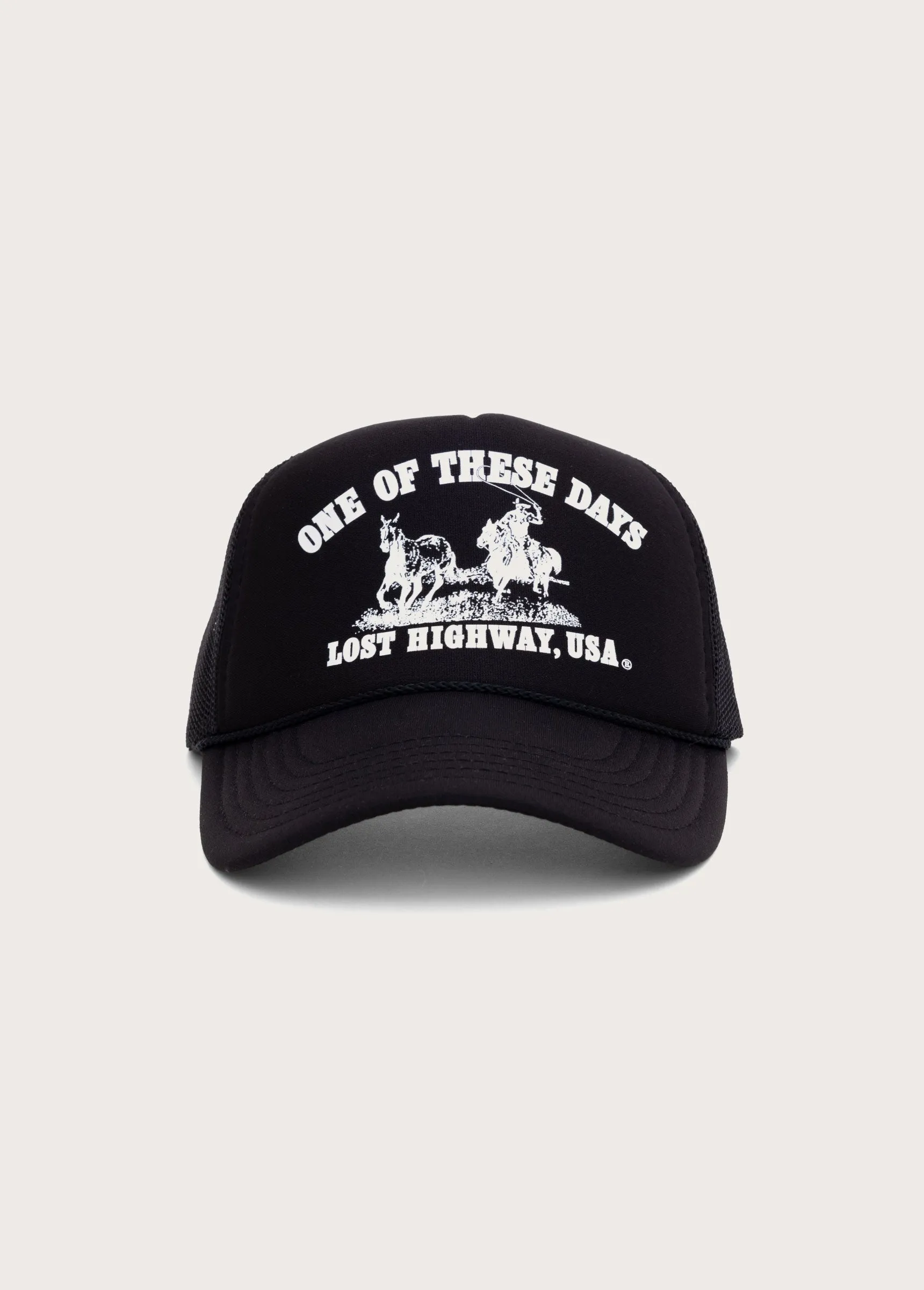 Lost Highway Foam Trucker Hat | Black sold by One Of These Days