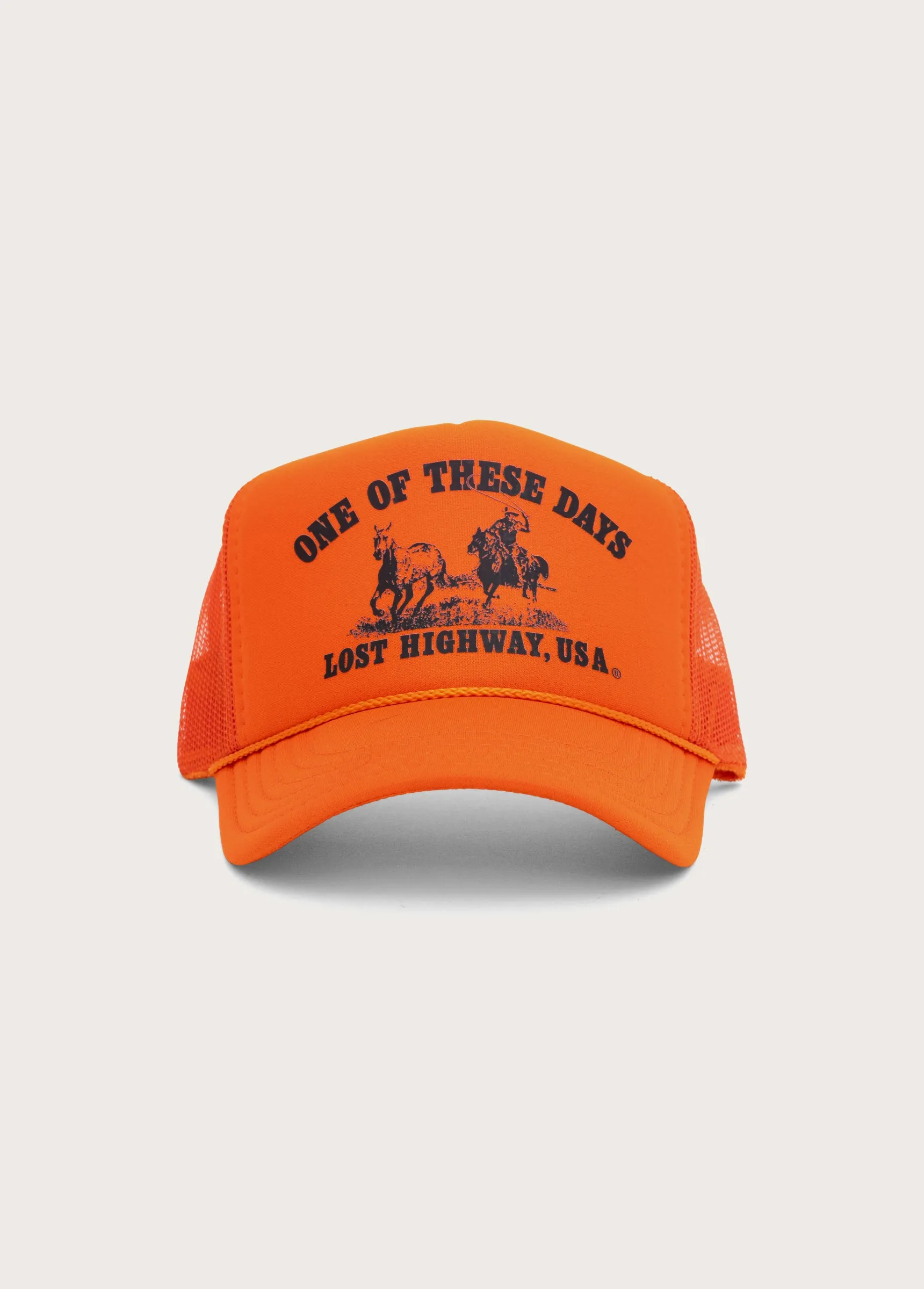 Lost Highway Foam Trucker Hat | Orange sold by One Of These Days