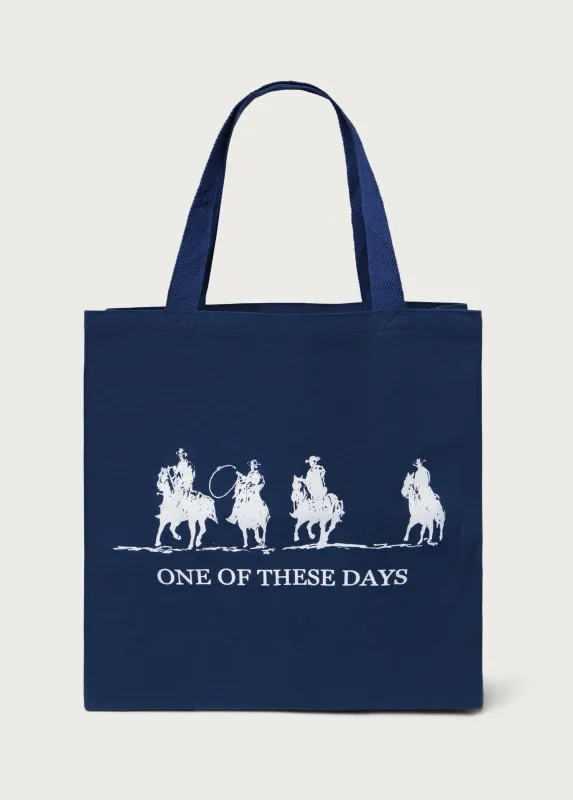 Team Logo Tote Bag | Navy made by One Of These Days