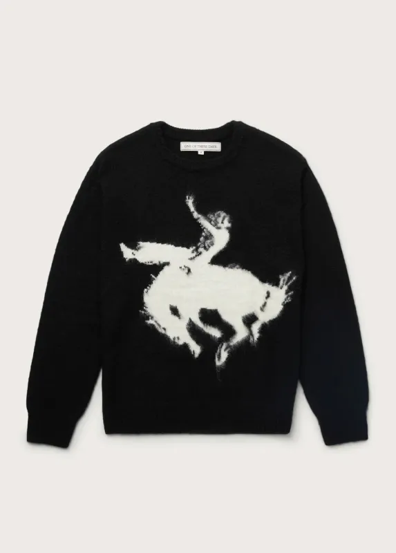 Cowboy Knit Sweater | Black made by One Of These Days
