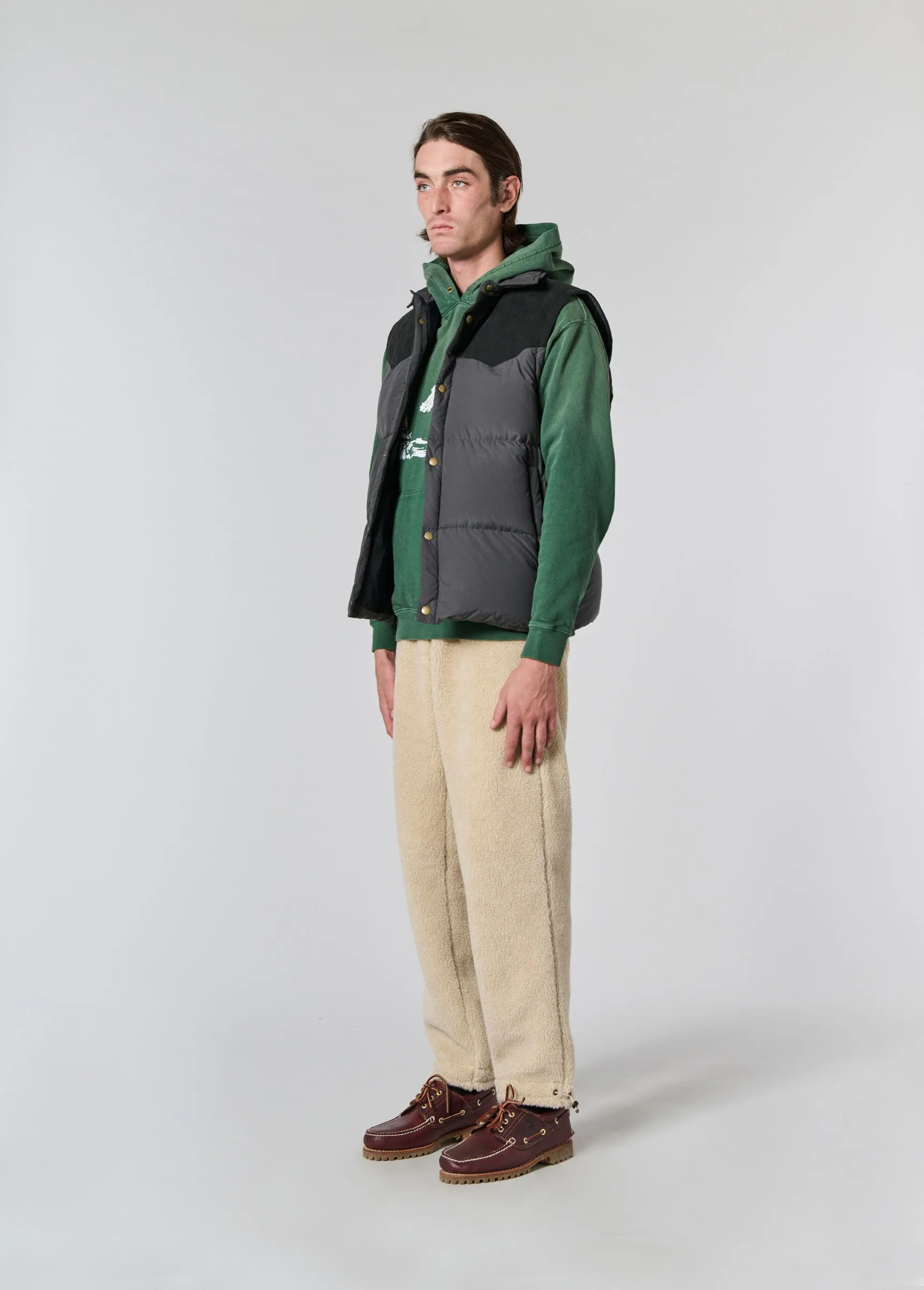 Suede Puffer Vest | Black sold by One Of These Days product image thumbnail 4