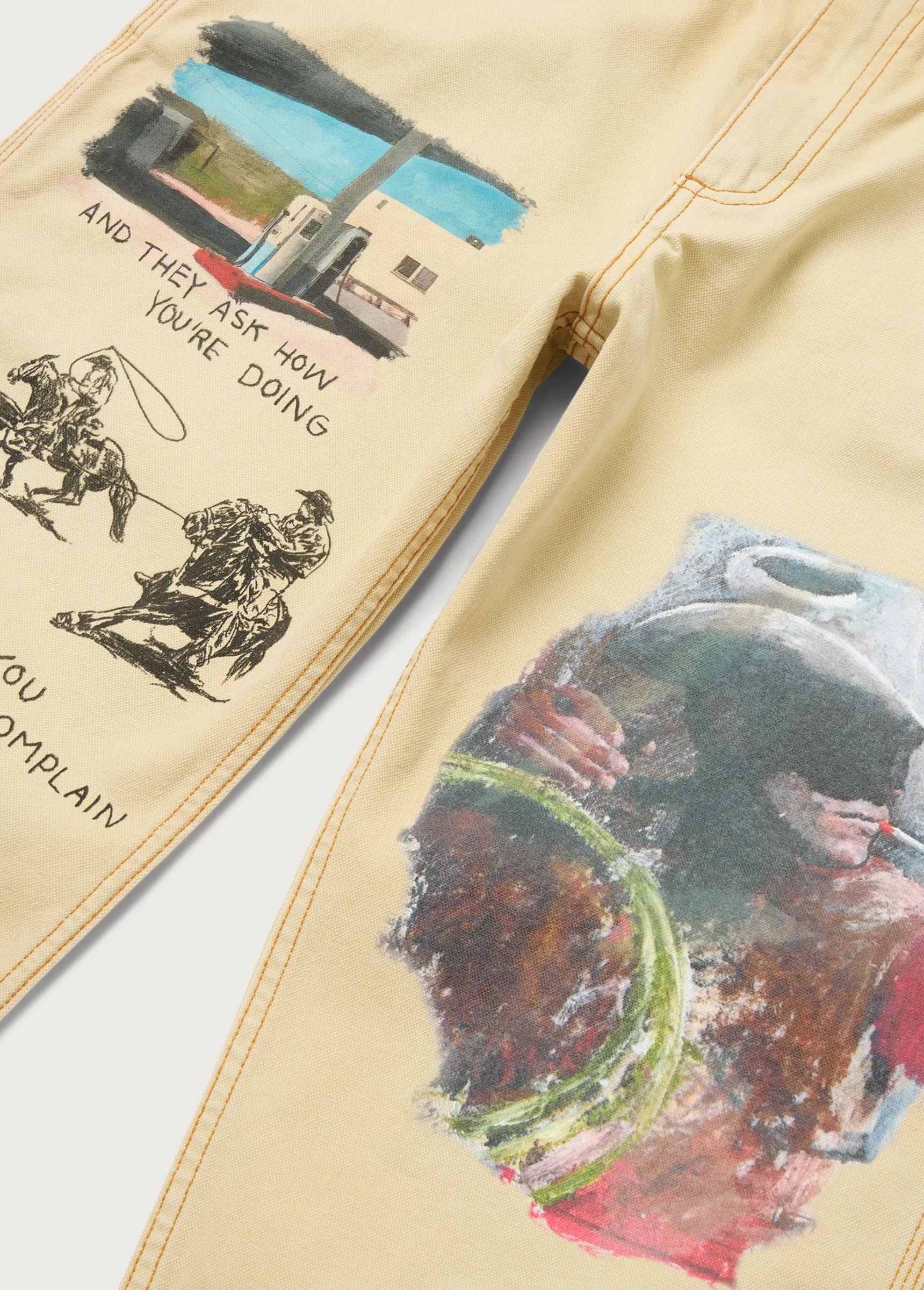 Just Like it Began Painters Pant | Worn Tan sold by One Of These Days product image thumbnail 3
