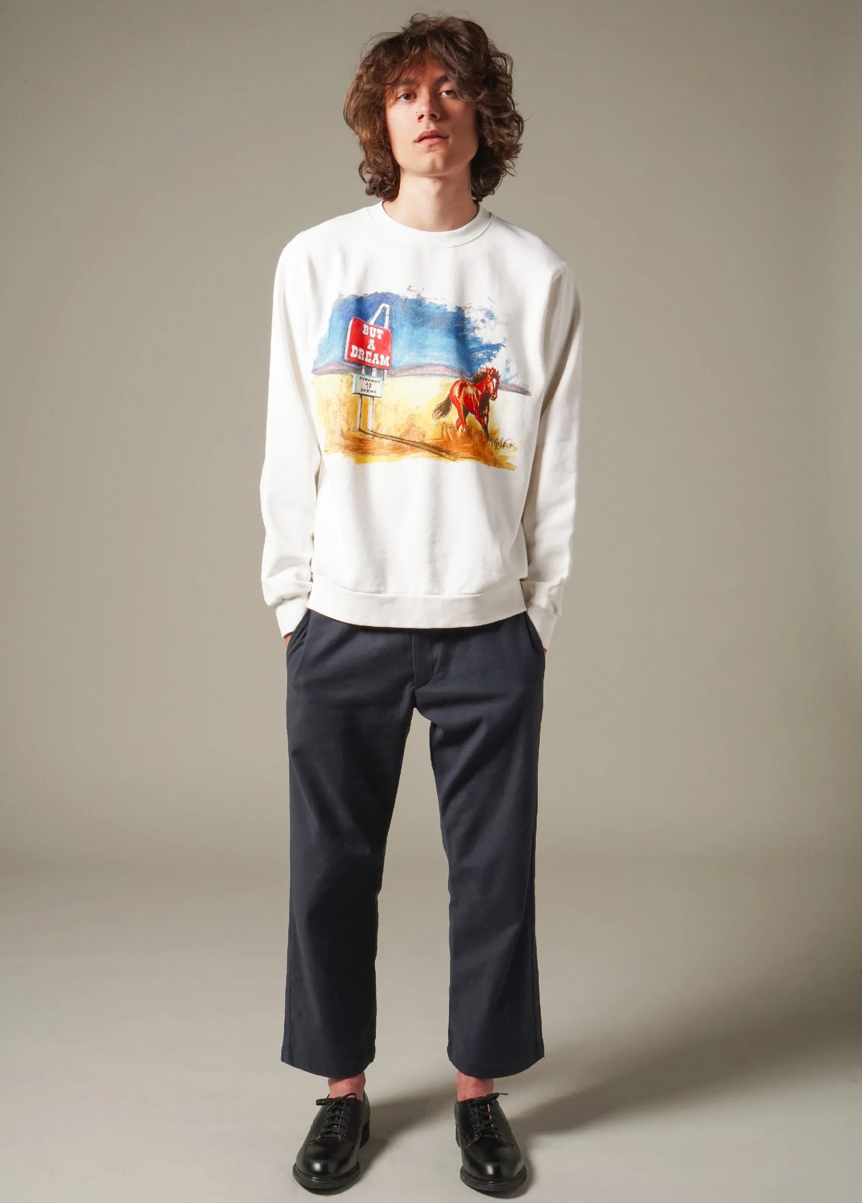 But A Dream Crewneck Sweatshirt sold by One Of These Days product image thumbnail 4