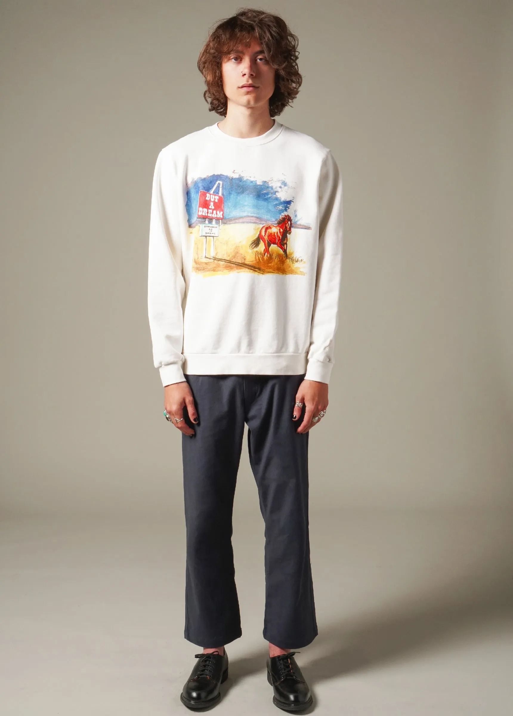 But A Dream Crewneck Sweatshirt sold by One Of These Days product image thumbnail 2