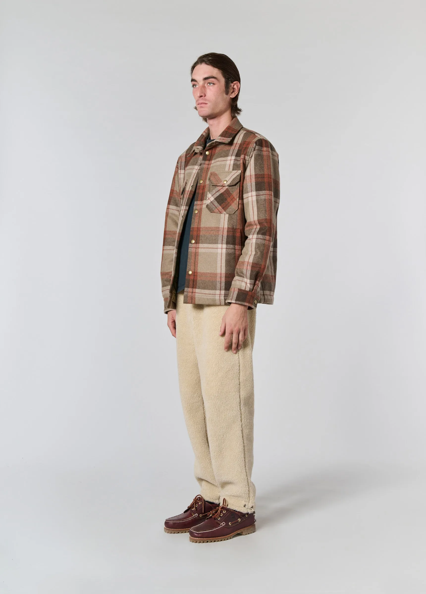 Quilted Flannel Jacket | Tan sold by One Of These Days product image thumbnail 4