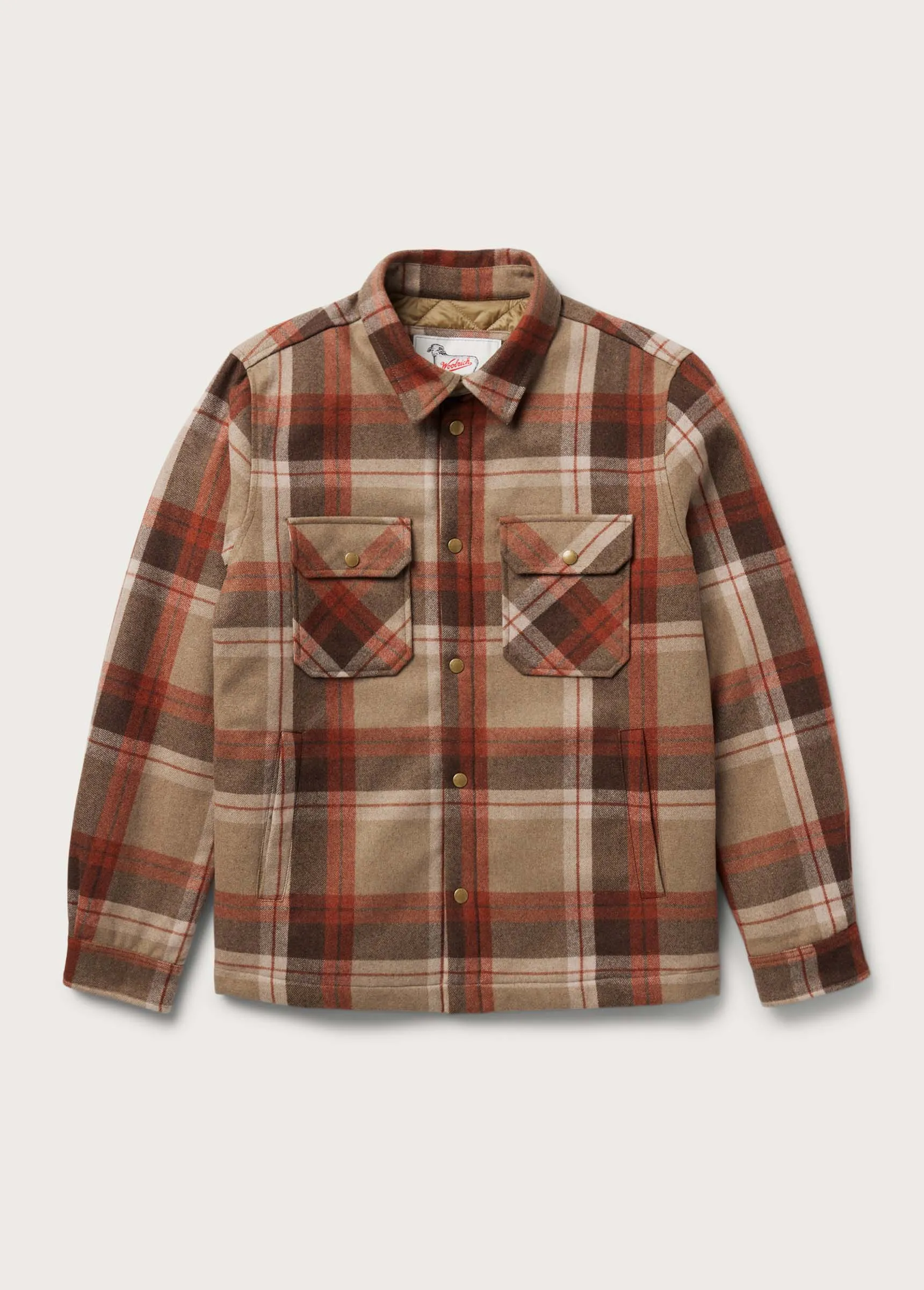Quilted Flannel Jacket | Tan sold by One Of These Days