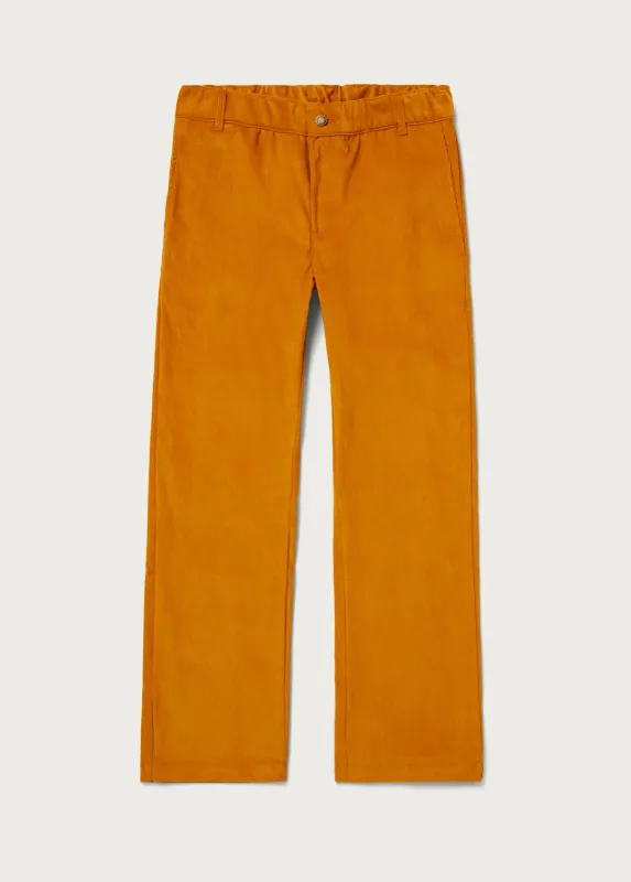 Corduroy Leisure Pant | Mustard made by One Of These Days