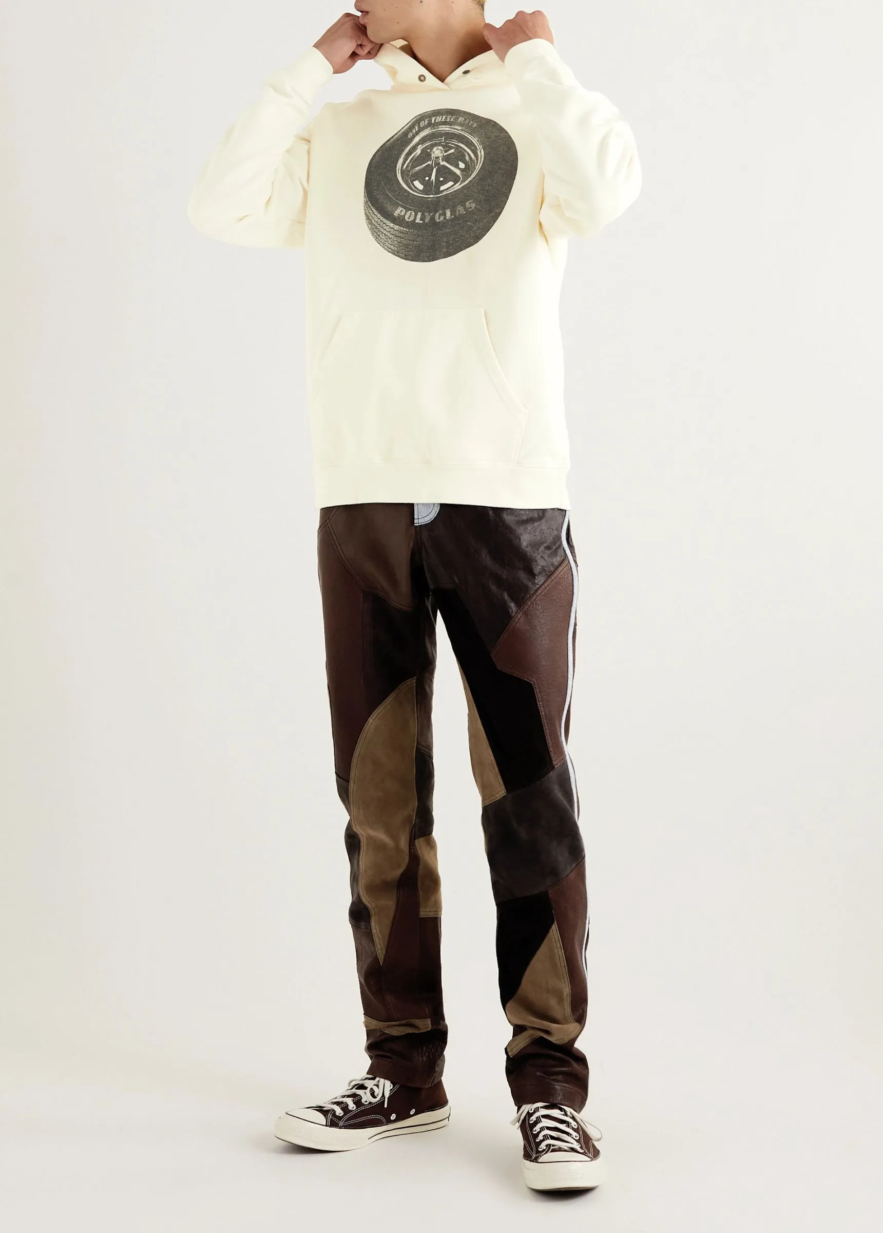 Tire Hooded Sweatshirt | Bone sold by One Of These Days product image thumbnail 2