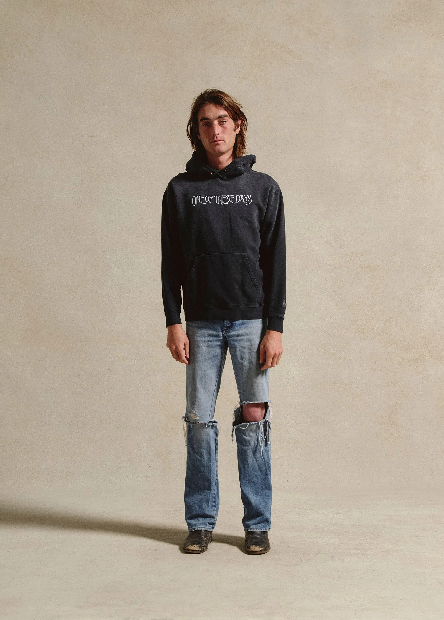 Wreath of Roses Hooded Sweatshirt | Black sold by One Of These Days product image thumbnail 2