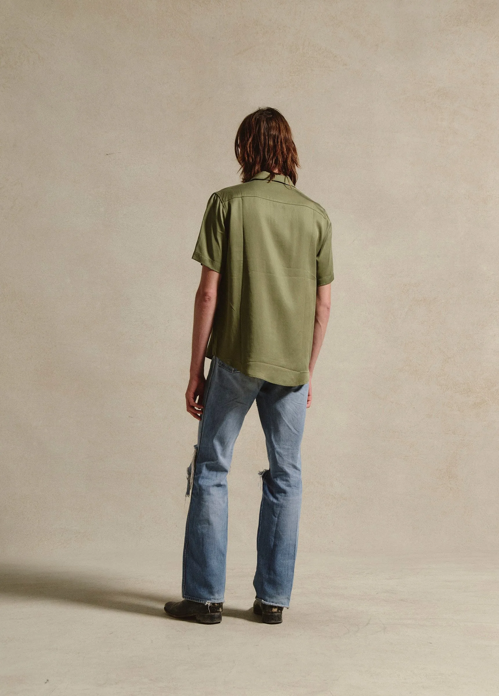 Stalks Camp Shirt | Sage sold by One Of These Days product image thumbnail 4